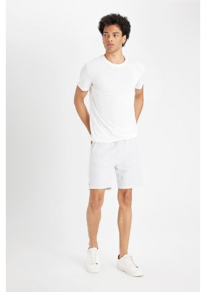 Slim Fit Dar Kesim Dar Paça Şort W7965AZ24HS