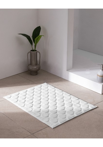 Haroux %100 Pamuk Ayak Havlusu - Beyaz - 50X70 cm