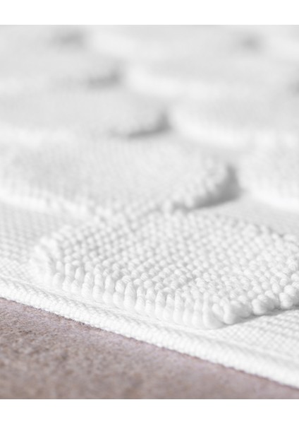 Haroux %100 Pamuk Ayak Havlusu - Beyaz - 50X70 cm modelleri