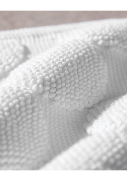 Haroux %100 Pamuk Ayak Havlusu - Beyaz - 50X70 cm indirimleri