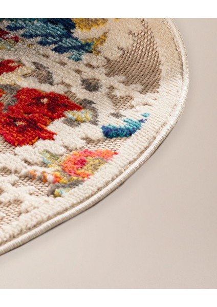 Noyers Daire Halı - Koyu Bej/Kahverengi - 160x160 cm modelleri