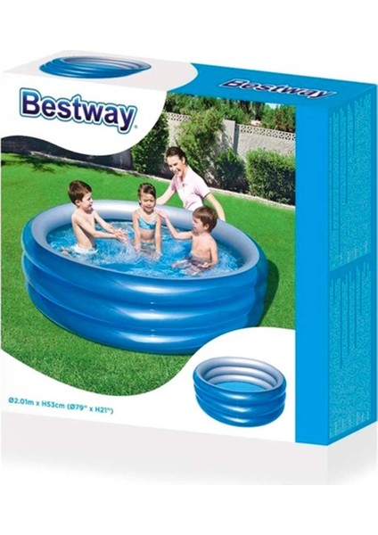 Bestway 3 Halkalı Metalik Havuz 201X53 cm
