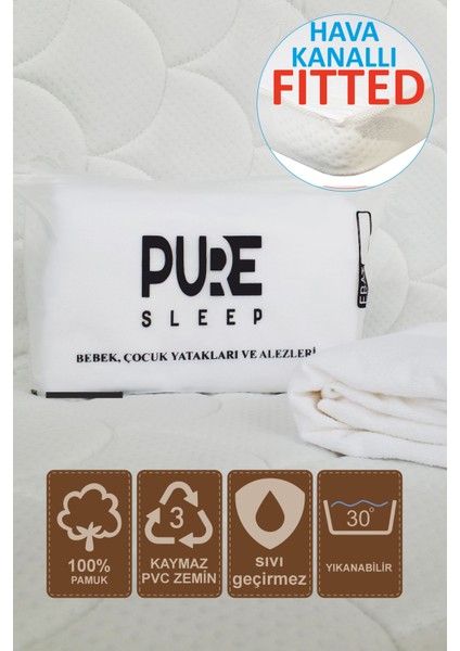 Sıvı Geçirmez Bebek ve Çocuk Yatak Alezi | Fitted Hava Alan Yan Duvarlı Alez Modelleri