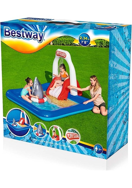 Bestway Köpekbalık Kaydıraklı Havuz