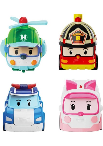 Polı MRT-760 Robocar Poli Mini Kasabanın Kurtarma Araçları 4lü Set fiyatları