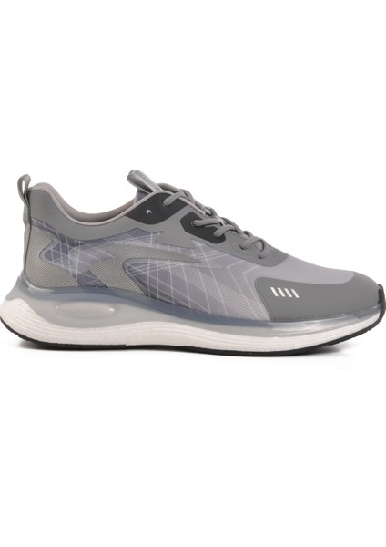 Gri Memory Foam Hafif Esnek Erkek Spor Ayakkabı 250421 M