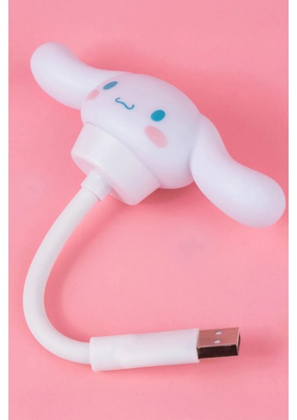 Sanrio Lisanslı Cinnamoroll USB Portlu Gece Lambası (Model: ALD-DB55)