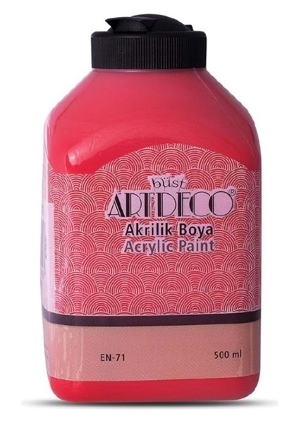 Akrilik Boya 500 ml Kırmızı - 2 Adet
