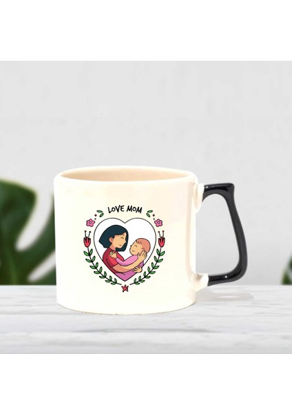 Love Mom Yazılı Lüks Kupa