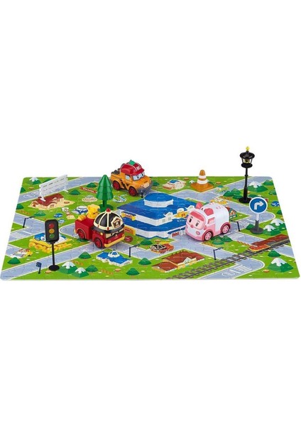 Polı ZR-913 Robocar Poli Gogo City Seri Ambar,roy,mark Oyun Seti