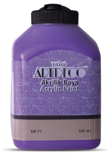 Akrilik Boya 500 ml Mor - 2 Adet