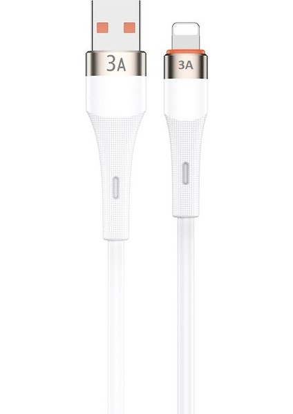 Iphone 11 Pro Ile Uyumlu 3 Amper Kırılmayan Flexmesh Şarj ve Data Kablosu 1 Metre Hc-04