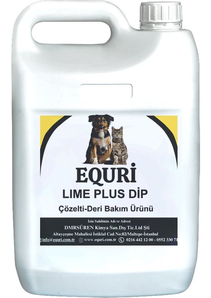 Lime Plus Dip Yetişkin Kedi Köpek Ve Tüylü Hayvanlar Için 5 Lt