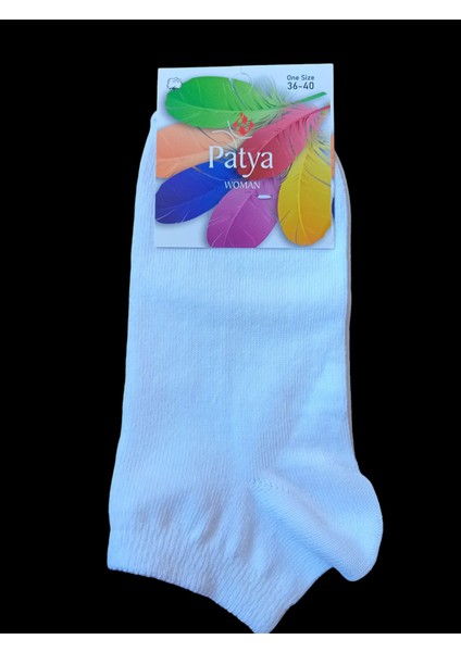 Bayan patik çorap 3'lü ekonomik paket sneakper patik beyaz çorap yumuşak esnek ÇKB3-1 indirimleri