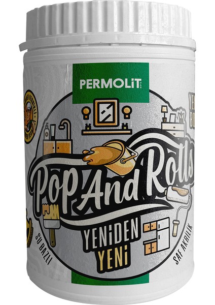 Pop And Rolls Yenileme Boyası 1 Lt Beyaz