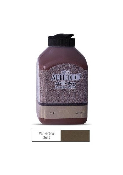 Akrilik Boya 500ML Kahverengi - 2 Adet