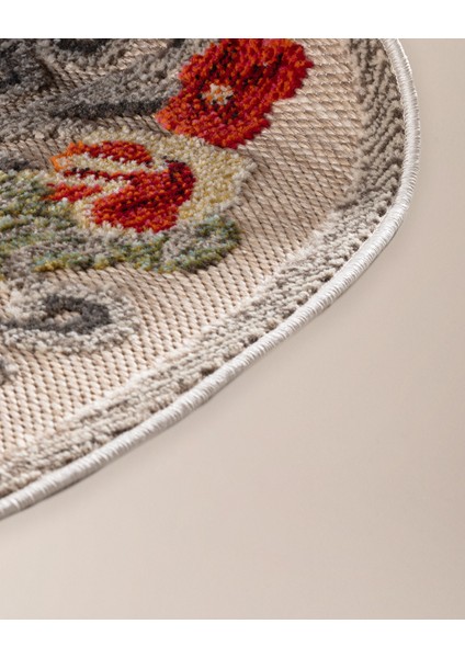 Loubressac Daire Halı - Koyu Bej/Kahverengi - 160x160 cm modelleri