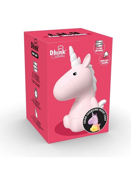 Silikon Gece Lambası Unicorn