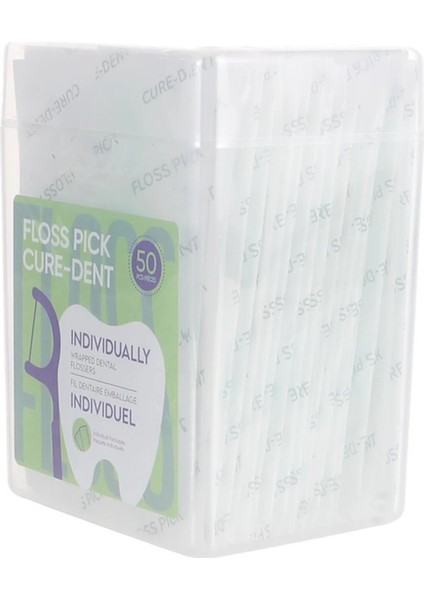 Tek Tek Paketlenmiş Kürdan Tipi Naneli Diş İpi 50 Adet fiyatları