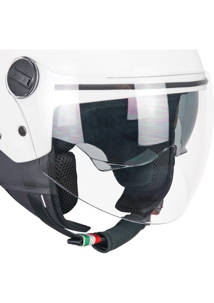 116A Aır Açık Kask Beyaz Uzun Vizör+Güneş Vizörlü -S modelleri