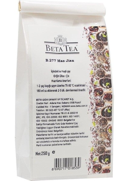 Mao Jian Green 50 gr - B. 277 (Yeşil Çay) fiyatları