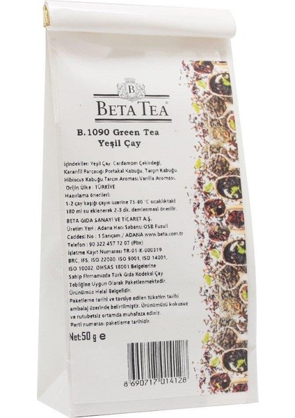 Green Chai 50 gr - B.1090 (Yeşil Çay)