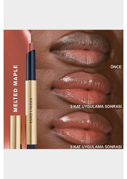 Ruj - Pure Color Melt-On Glosstick Dolgunlaştırıcı Etkili Parlatıcı - Renk: 185 Melted Maple