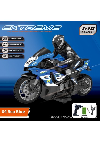 Yüksek Hızlı 2.4g Motosiklet Off-Road Dublör Tırmanma Eğirme Sürüklenen Uzaktan Kumandalı Motosiklet (Yurt Dışından)