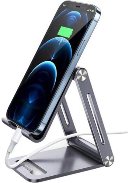 Ayarlanabilir Metal Telefon Tutucu Standı, Uzay Grisi - 80708
