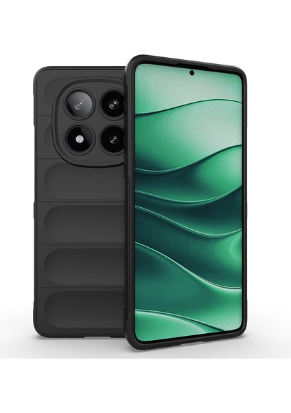 Xiaomi Redmi Note 14 Pro 4g Kılıf Esnek Tpu Oyuklu Arka Yüzey Tasarımlı Css Etnik Silikon Kapak - Siyah