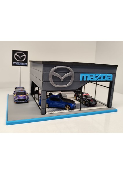 Mazda Diecast Showroom Garaj Diorama 1:64 Ölçek fırsatları