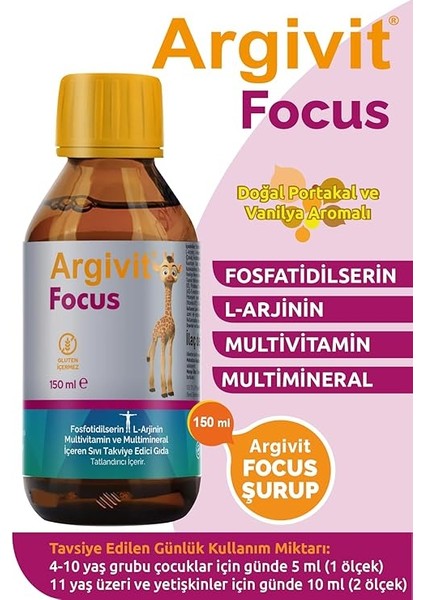 Focus Takviye Edici Gıda 150 ml Şişe