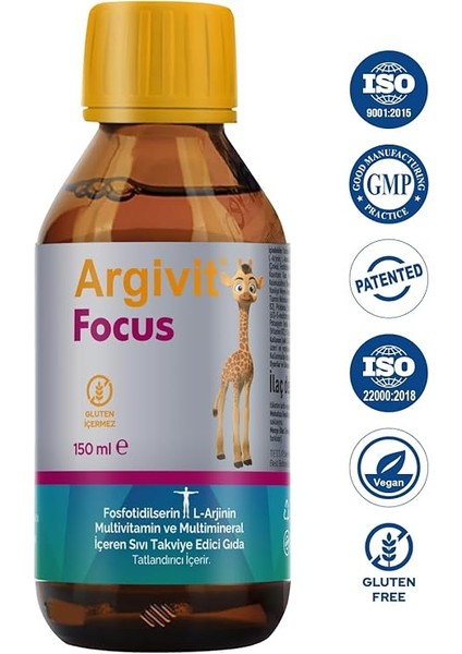 Focus Takviye Edici Gıda 150 ml Şişe