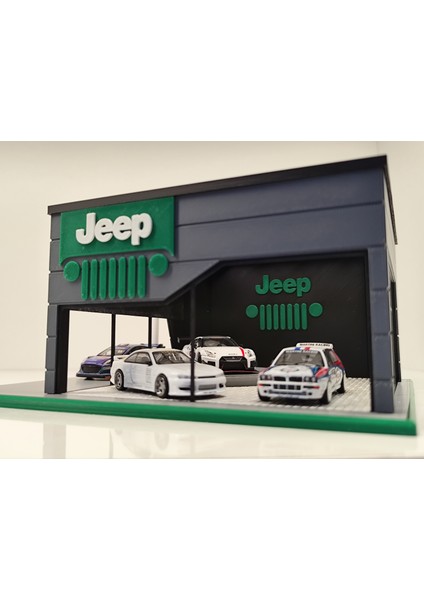Jeep Diecast Showroom Garaj Diorama 1:64 Ölçek fiyatları