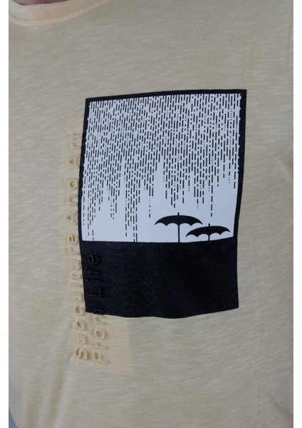 3148 Hsk Baskılı T-Shırt-Sarı modelleri