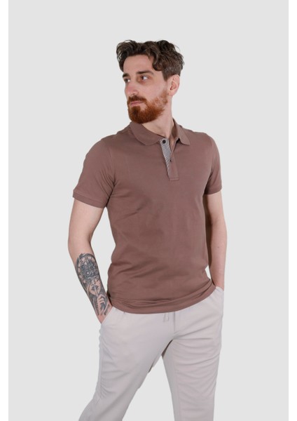 3225Y Hsk Polo Yaka T-Shırt-Kahve