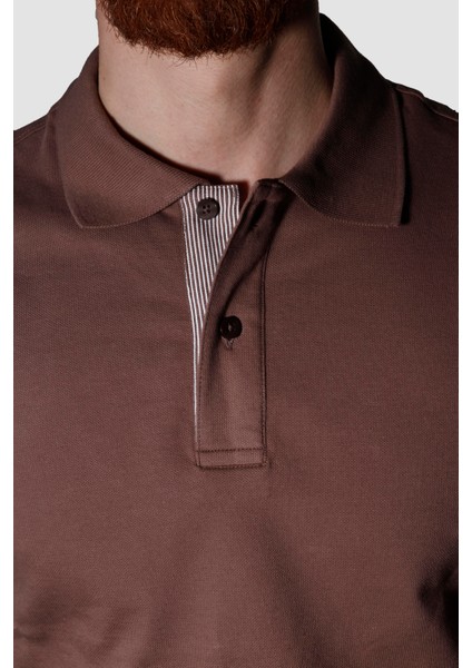 3225Y Hsk Polo Yaka T-Shırt-Kahve modelleri