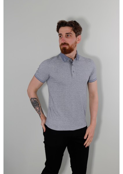 2976Y Hsk Polo Yaka T-Shırt-Gri