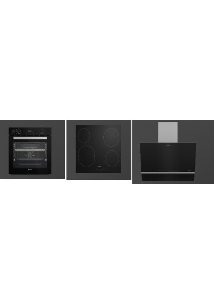 Süper Siyah Ankastre SET(AFC361S-ADE607-2S-OV643T)