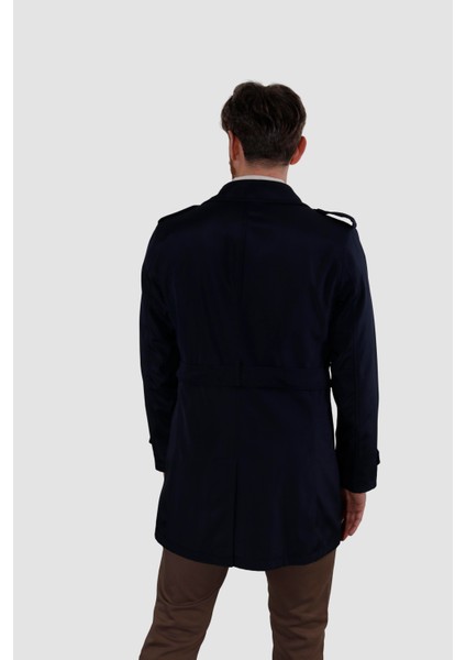 5068 Bebe Yaka Uzun Trenckot-Lacivert fırsatları