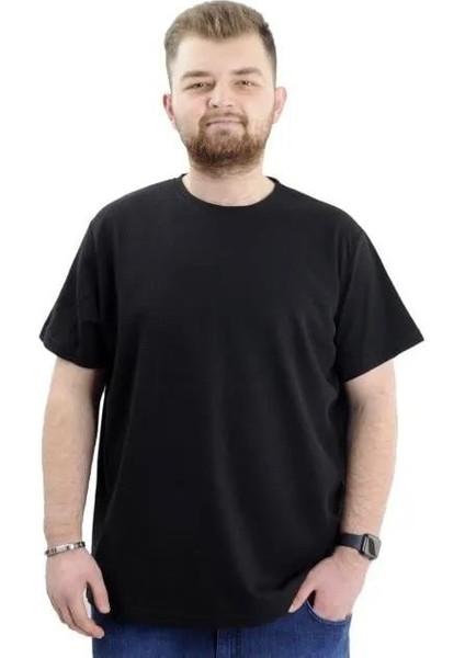 Modexl 20033 Battal T-Shırt-Sıyah