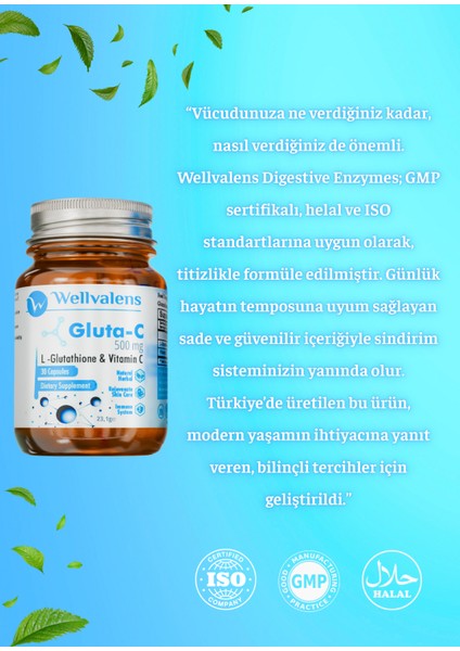 Gluta-C Glutathione & Vitamin C – Antioxidant and Immune Sport | 30 Kapsül