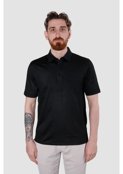 2510 Hsk Duz Polo Yaka T-Shırt-Siyah fiyatları