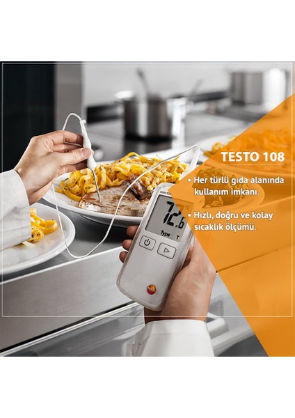 Testo 108 Kablolu Problu Sıcaklık Ölçer