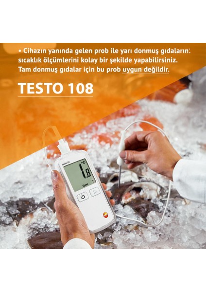 Testo 108 Kablolu Problu Sıcaklık Ölçer