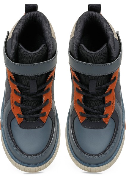 Fasya Hı 4pr Lacivert Erkek Çocuk High Sneaker