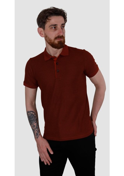 3229Y Hsk Wf Polo Yaka T-Shırt-Kiremit fiyatları