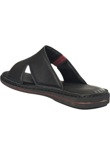 25Y Trv Siyah Erkek Deri Günlük Terlik modelleri