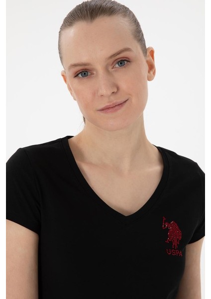 Kadın V Yaka Basic T-Shirt 2080797 fiyatları