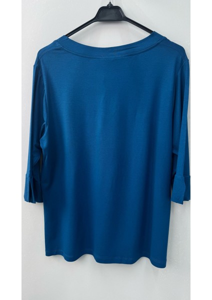 Kadın Büyük Beden Bantlı V Yaka Bluz 1919-25 modelleri